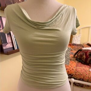 Silence + Noise Urban Outfitters cowl neck or off shoulder baby tee top